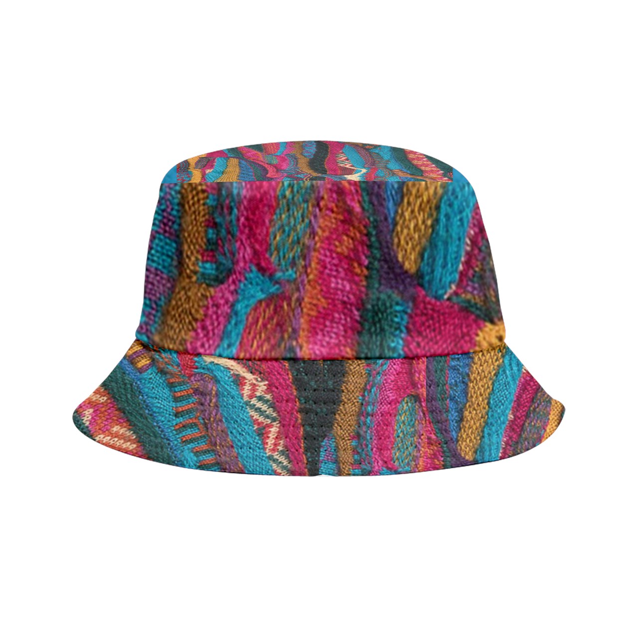 Sky Blue Multicolored Buicket Hat