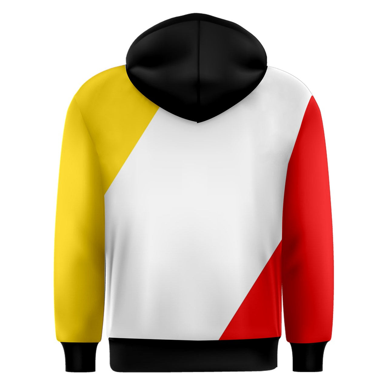 Black King Red White & Yellow Overhead Hoodie