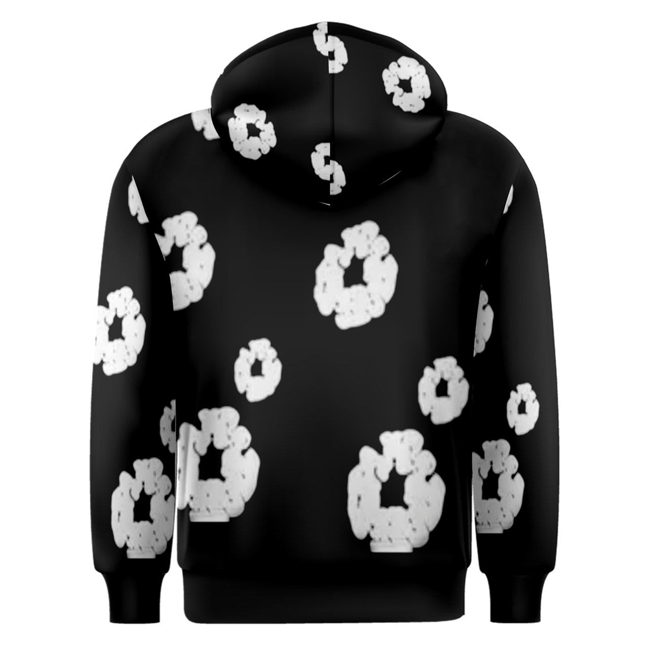 Tears Of Cotton Saginaw Born & Raised Black Overhead Hoodie