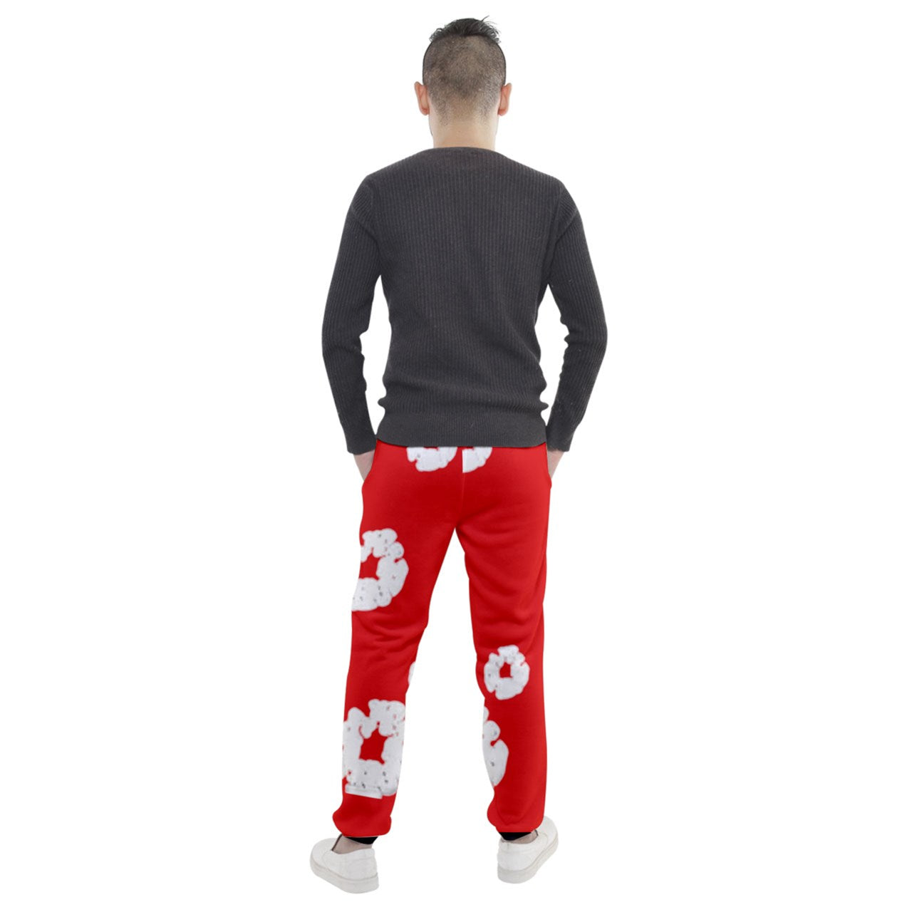 Tears Of Cotton Saginaw Born & Raised Red And Black Jogger Sweatpants
