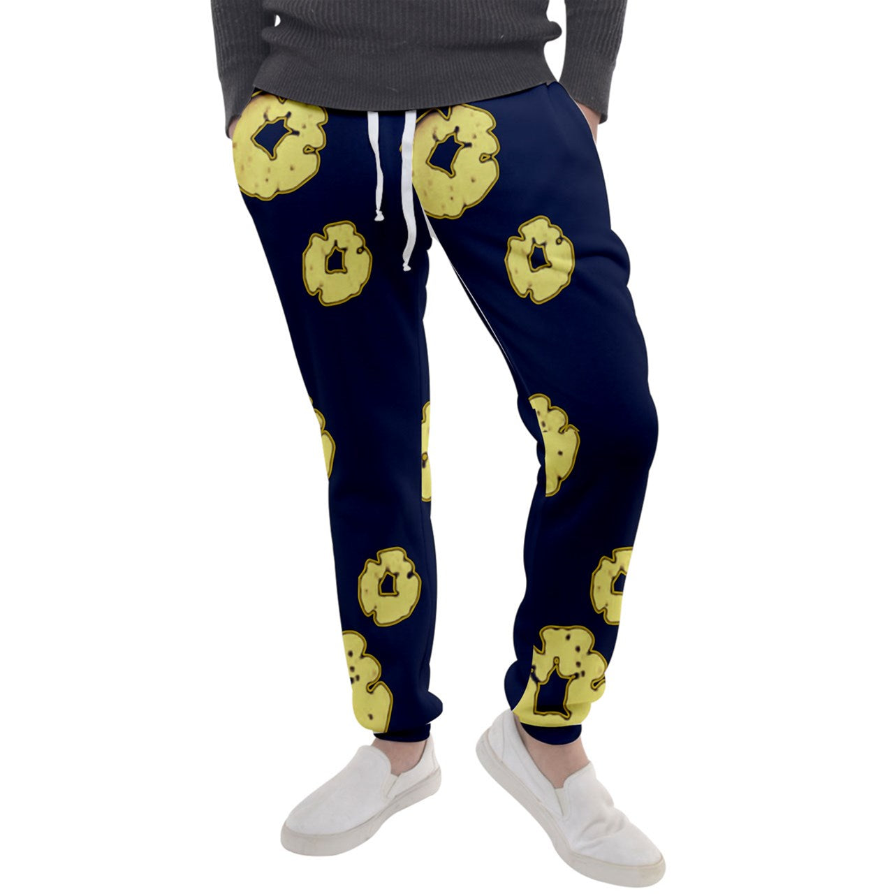 Blue & Gold Tears Of Cotton Jogger Sweatpants