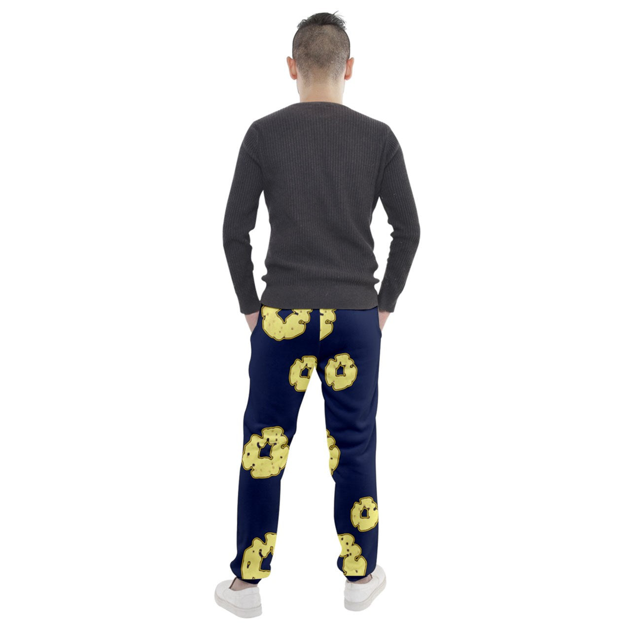 Blue & Gold Tears Of Cotton Jogger Sweatpants