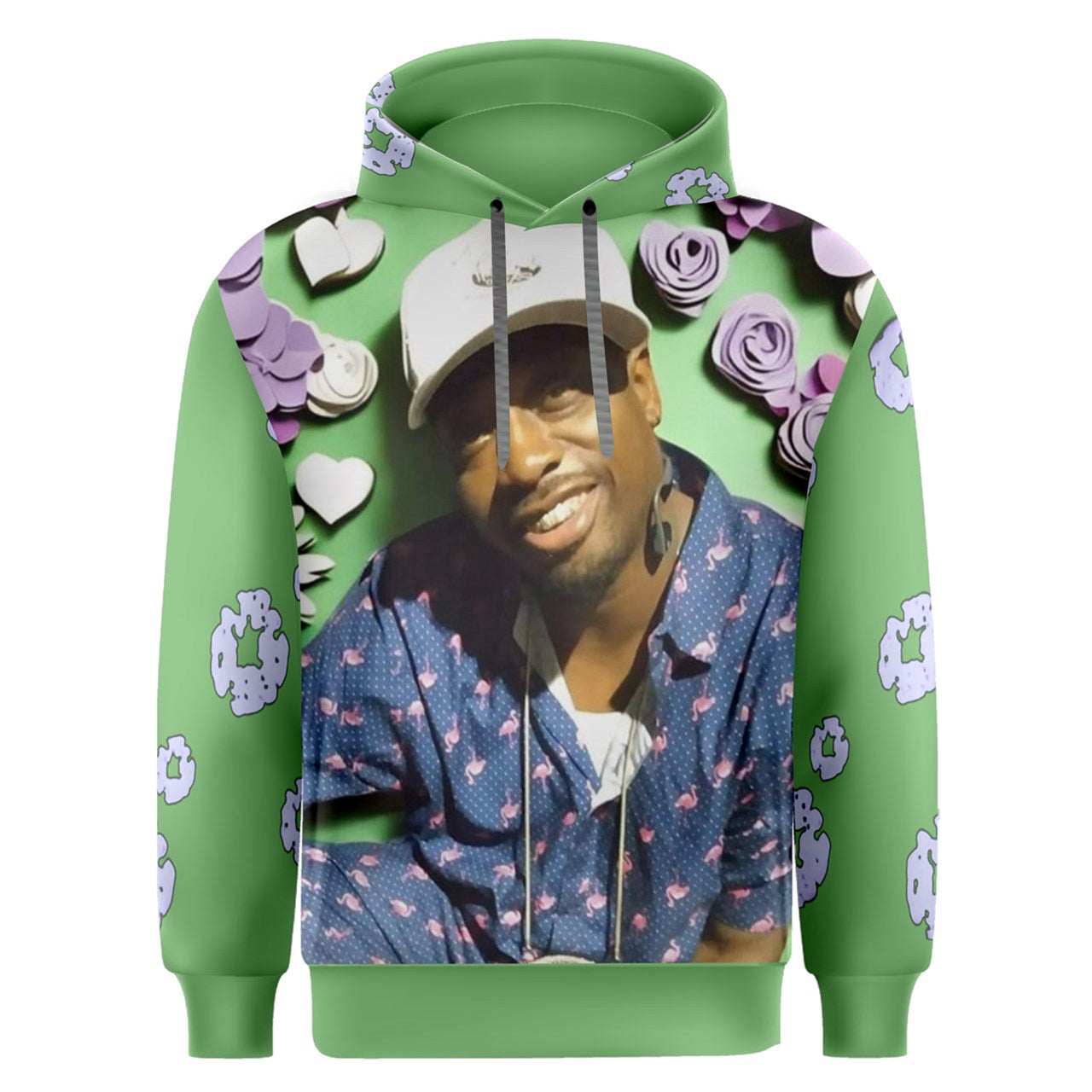 Tedo Lime & Purple Men's Overhead Hoodie