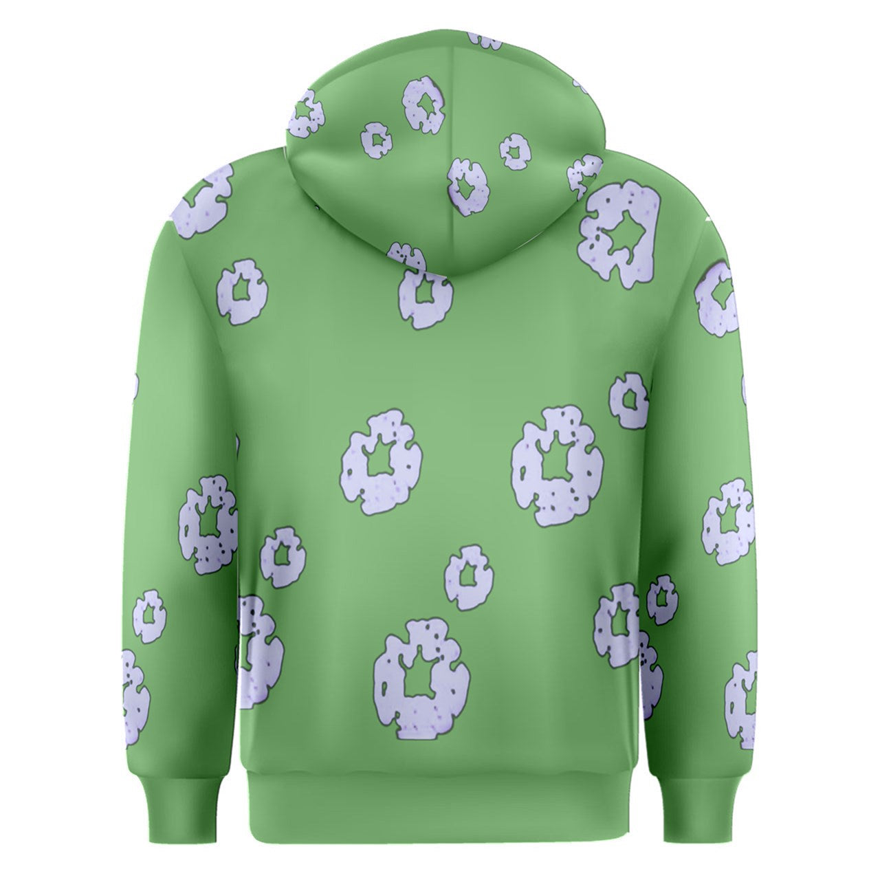 Tedo Lime & Purple Men's Overhead Hoodie