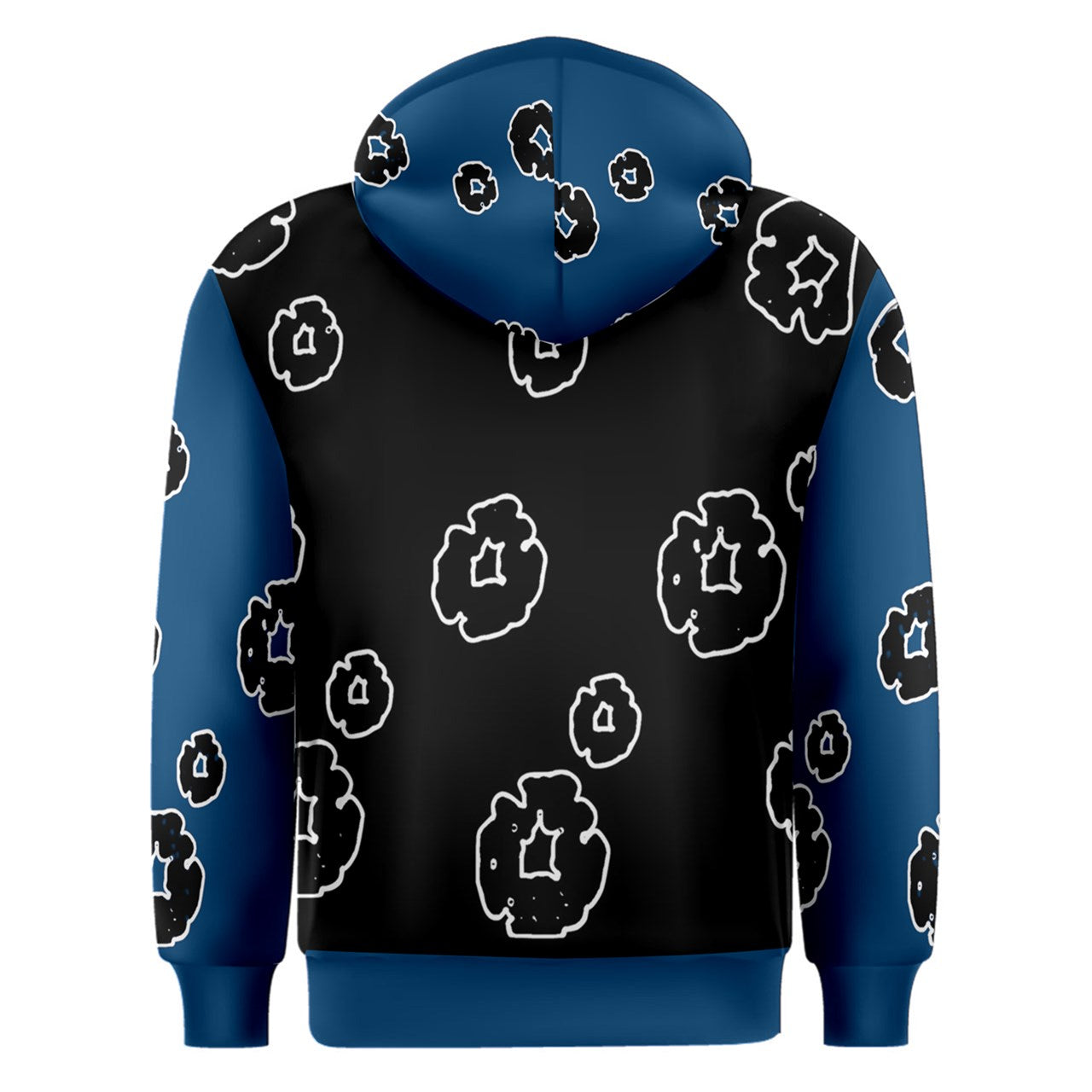 Black & Blue Overhead Hoodie