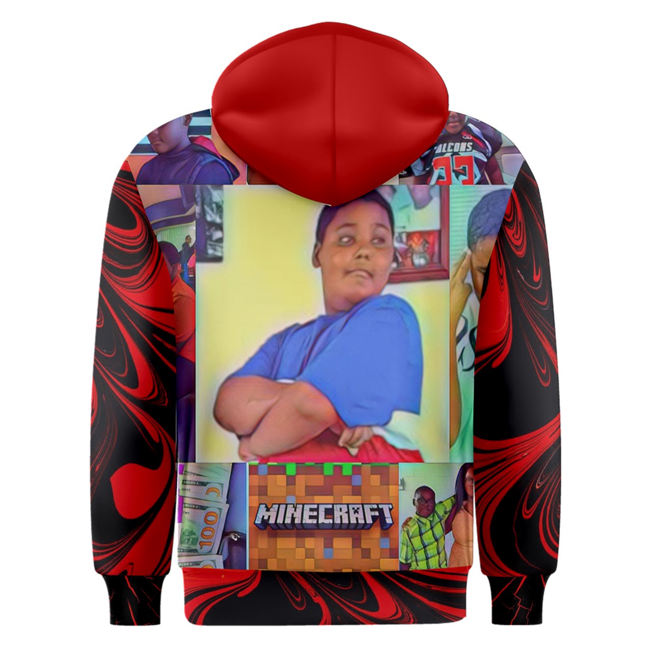 Dre Dre Red Men's Custom Overhead Hoodie