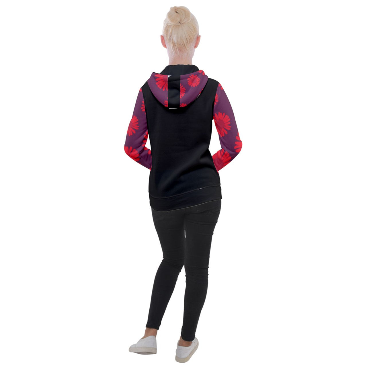 Lolo or (Contact DtheRebel for Your Name) Daisy Print Women's Hooded Pullover
