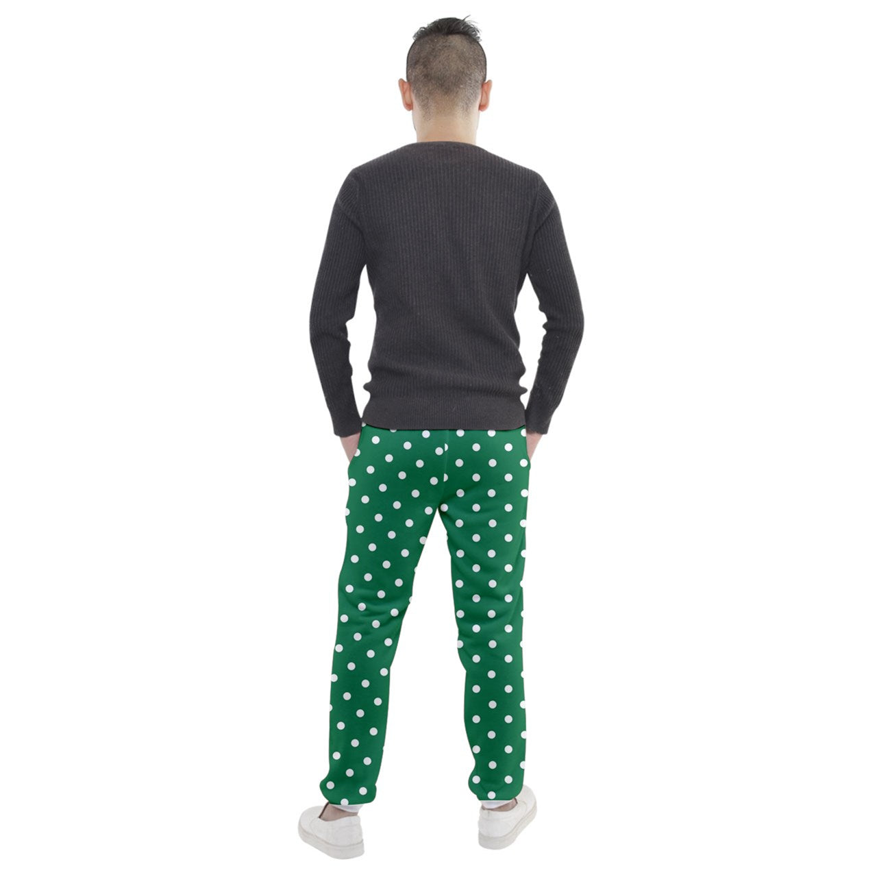 Principles Green & White Polka Dot Jogger Sweatpants