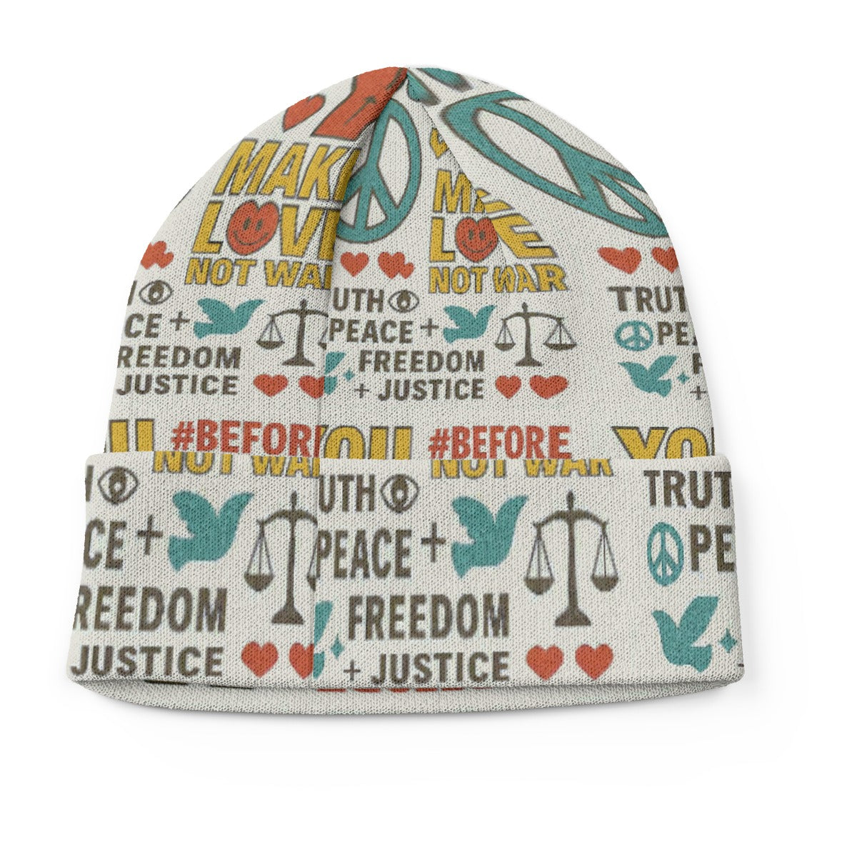 All-Over Print Knitted Hat