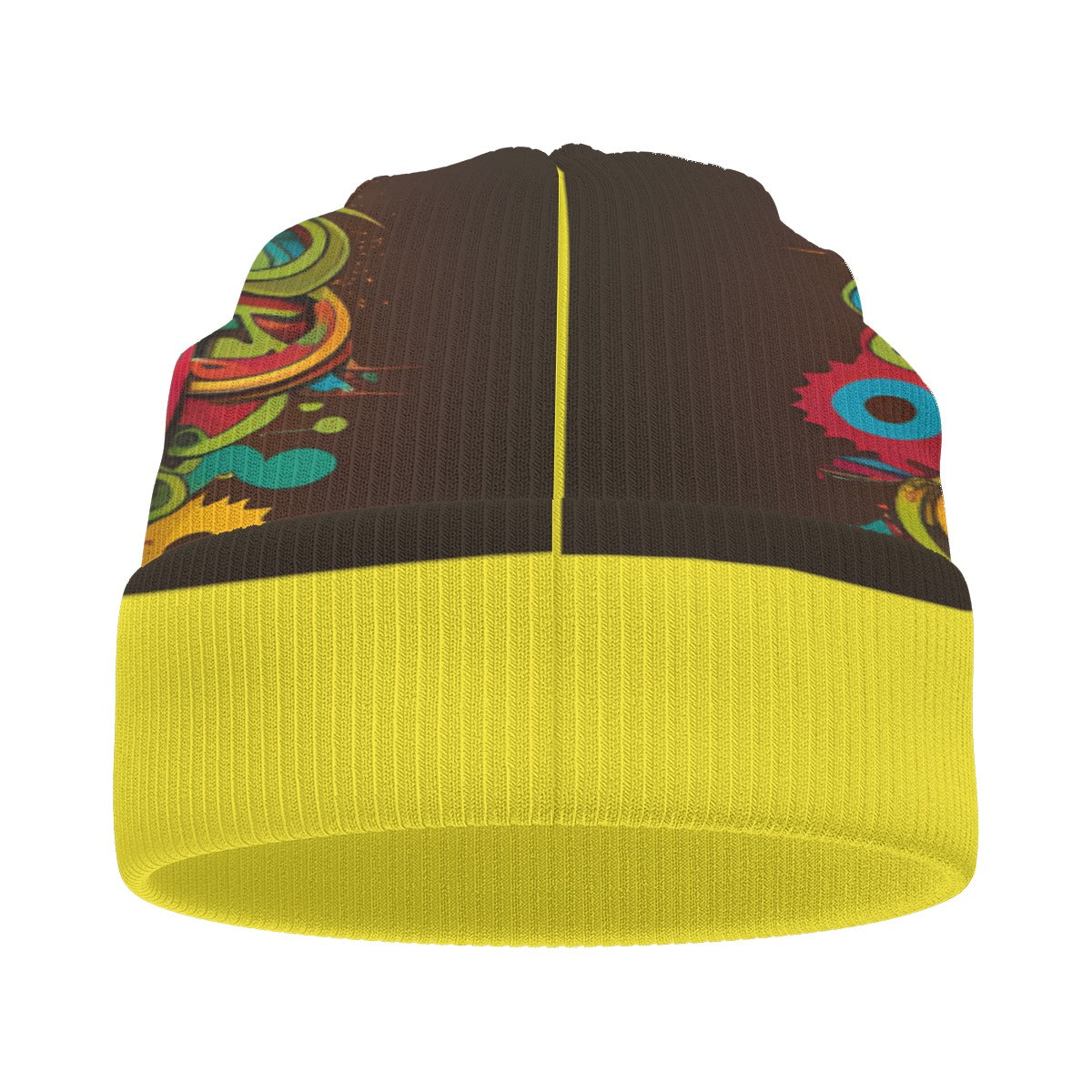 SwagNasty Smiley Face Yellow Knitted Hat