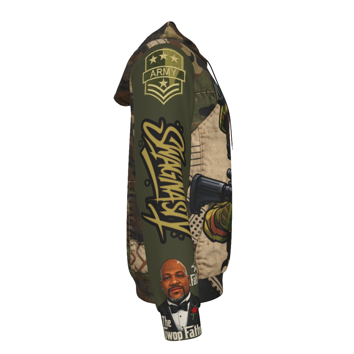 Camo Green Military Brat SwagNasty Pullover Hoodie | Be Your Own Brand