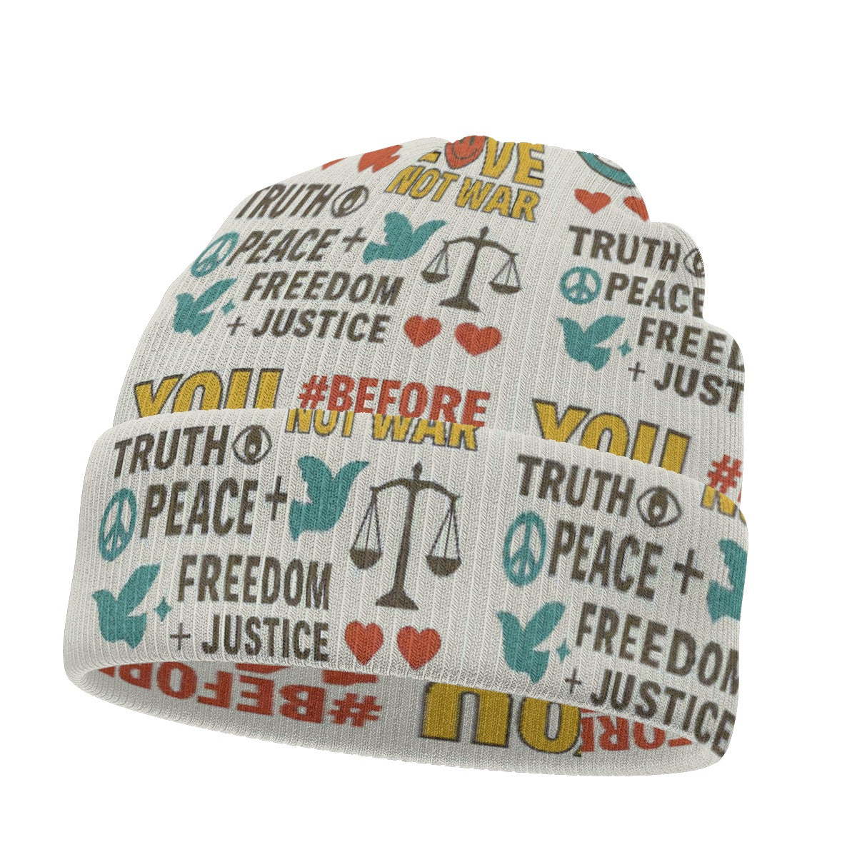 All-Over Print Knitted Hat