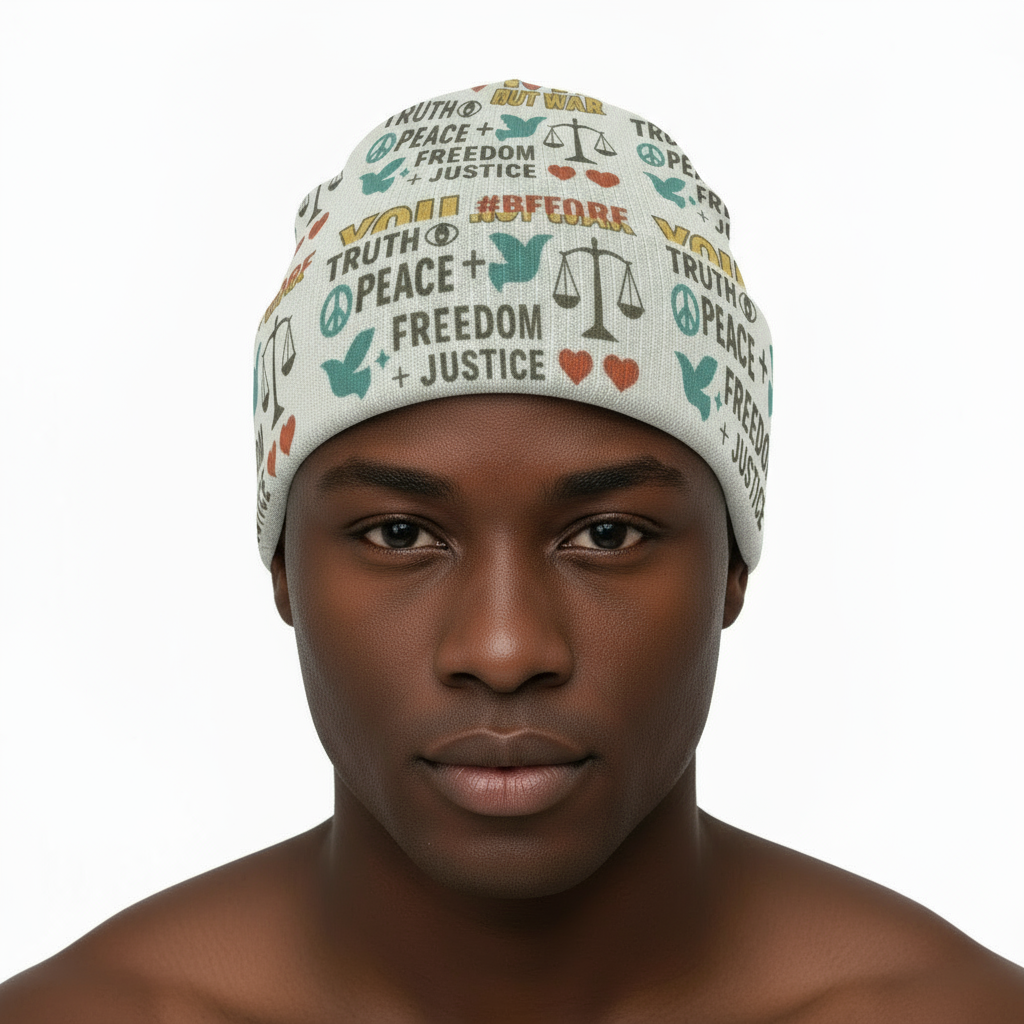All-Over Print Knitted Hat