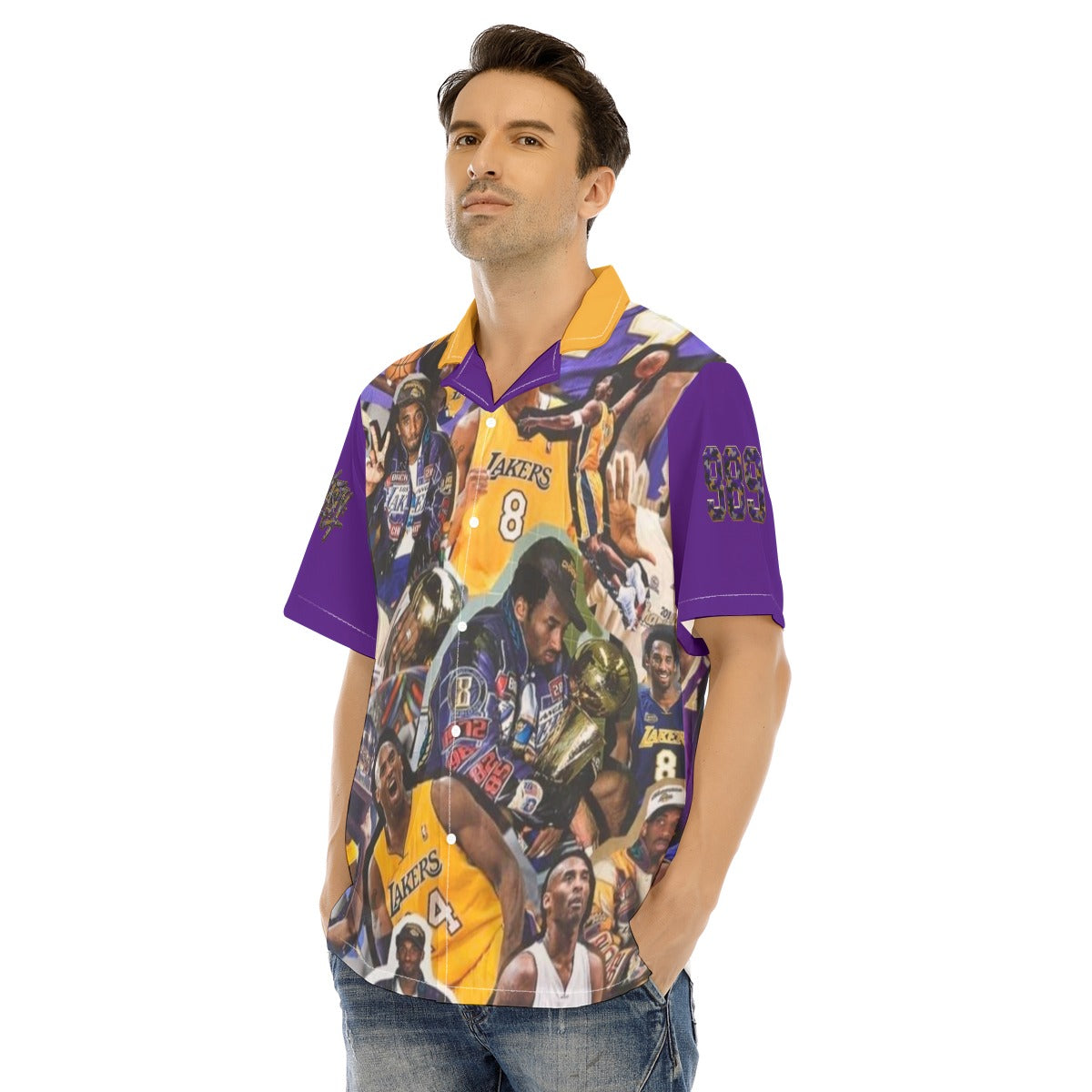 SwagNasty Kobe Button Up Hawiian Shirt