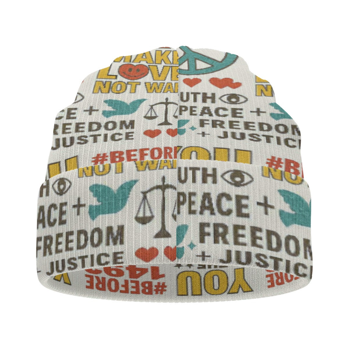 All-Over Print Knitted Hat