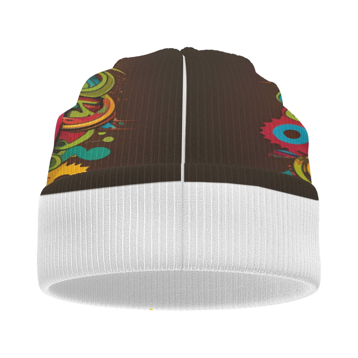 SwagNasty Smiley Face White Knitted Hat