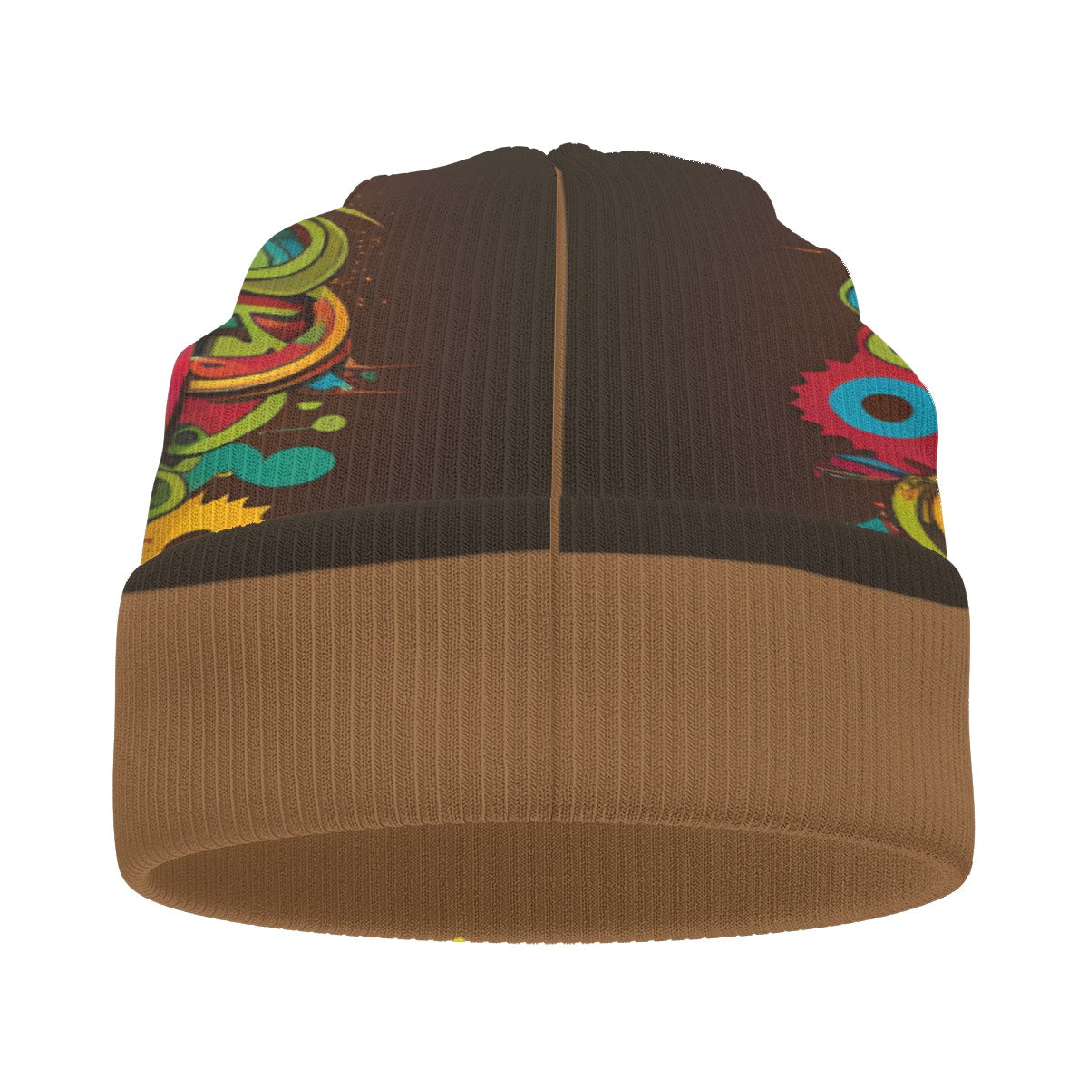 SwagNasty Smiley Face Brown Knitted Hat
