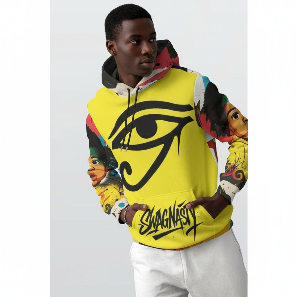 All Seeing Eye Dj Derrick Multicolored Thicken Pullover Hoodie
