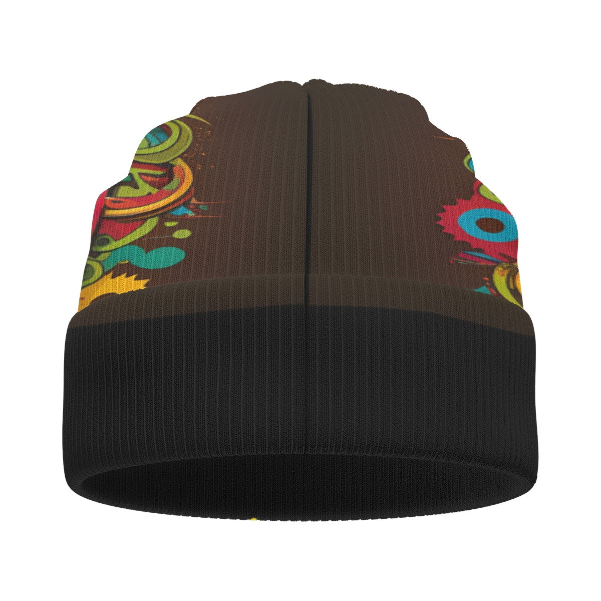SwagNasty Smiley Face Black Knitted Hat