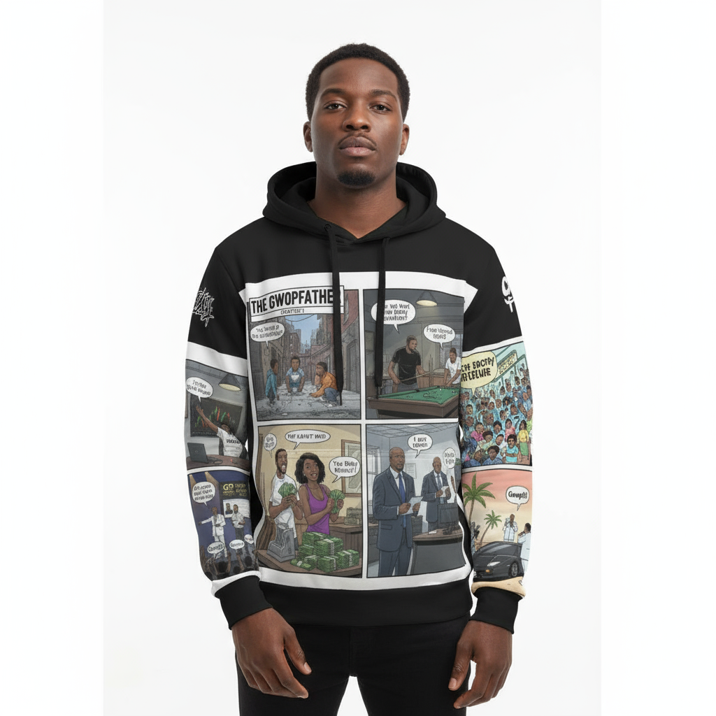 Full Color SwagNasty GwopFather Series 1-4 Unisex Pullover Hoodie | 310GSM Cotton