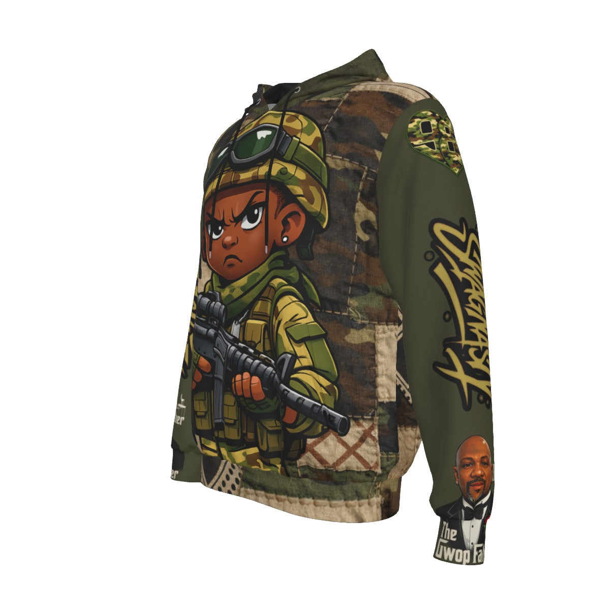 Camo Green Military Brat SwagNasty Pullover Hoodie | Be Your Own Brand