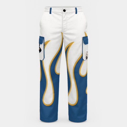 Roll Wit It High Flamed Baby Blue Men's Cargo Pants