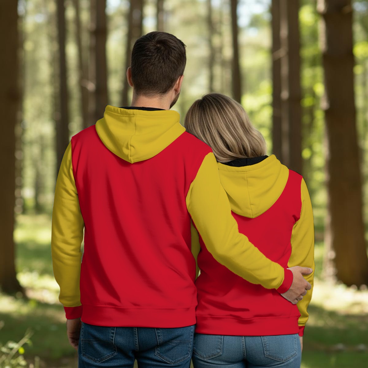 Wow Gang Red And Gold Pullover Hoodie