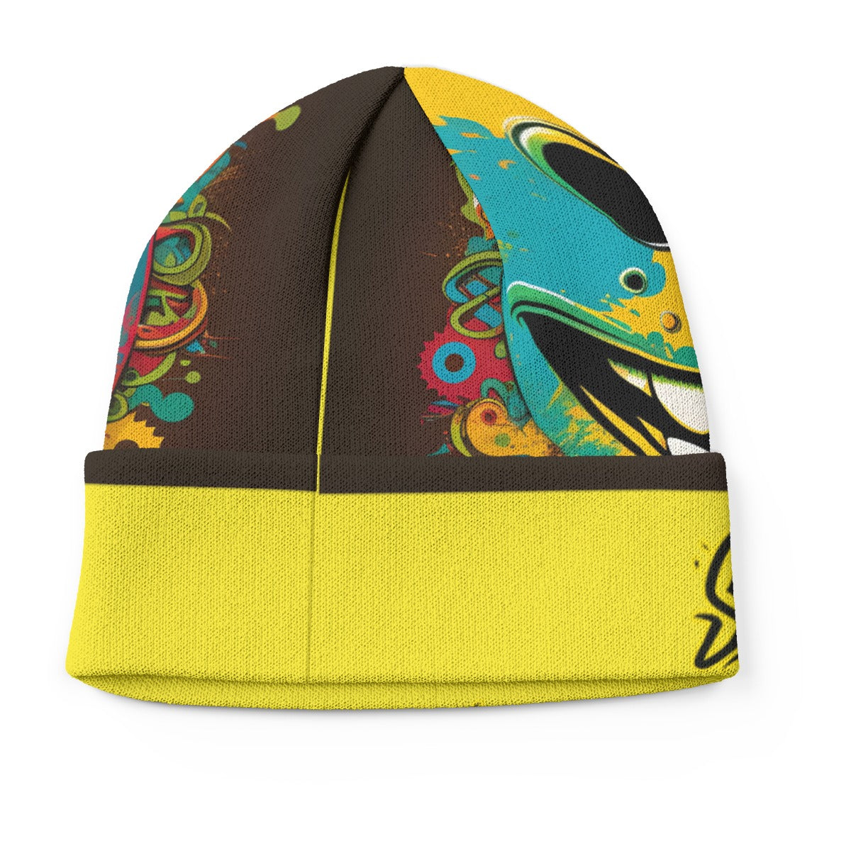 SwagNasty Smiley Face Yellow Knitted Hat