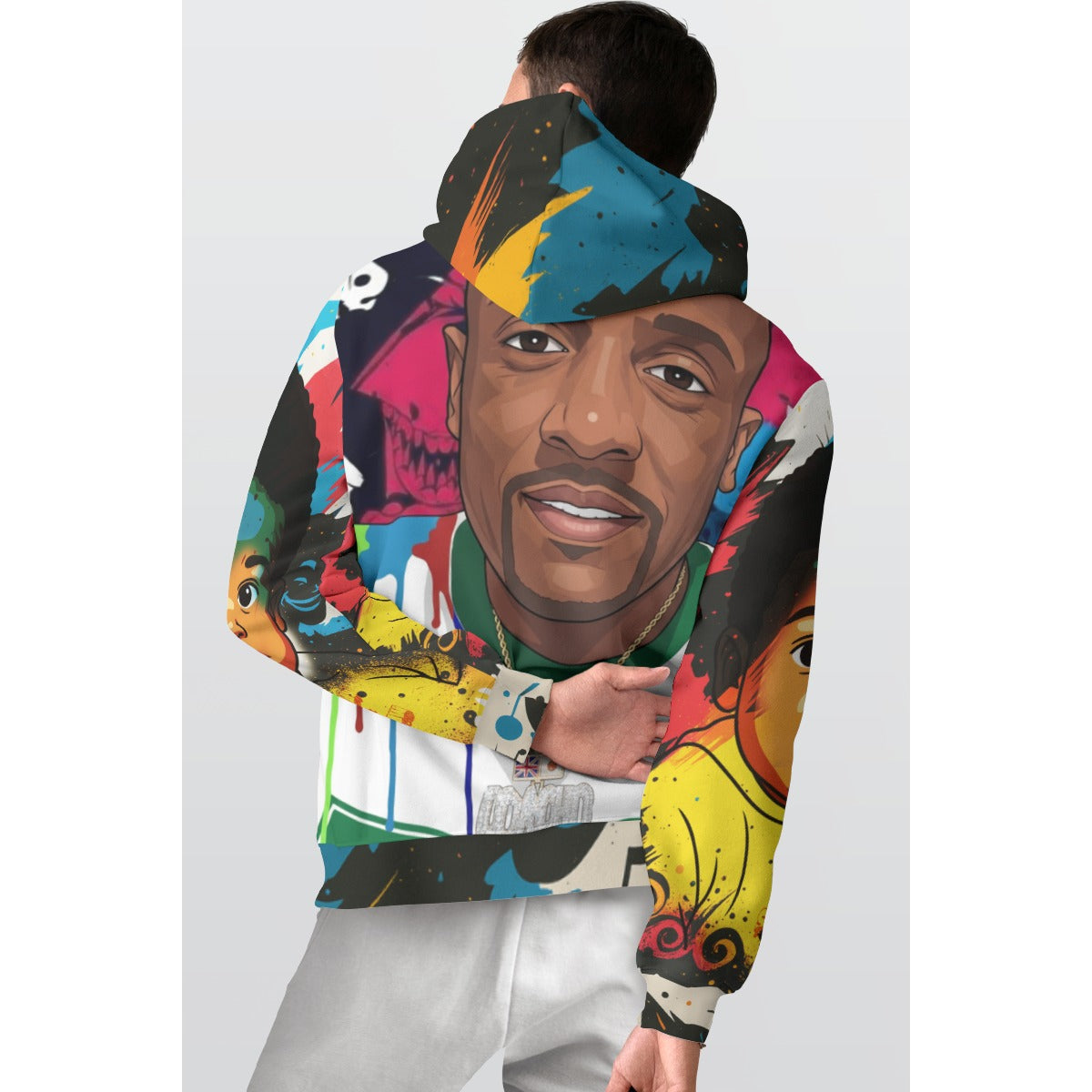 All Seeing Eye Dj Derrick Multicolored Thicken Pullover Hoodie