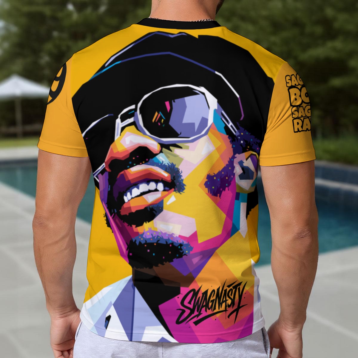 Swagnasty Stevie Orange And Black Tee Limited Edition