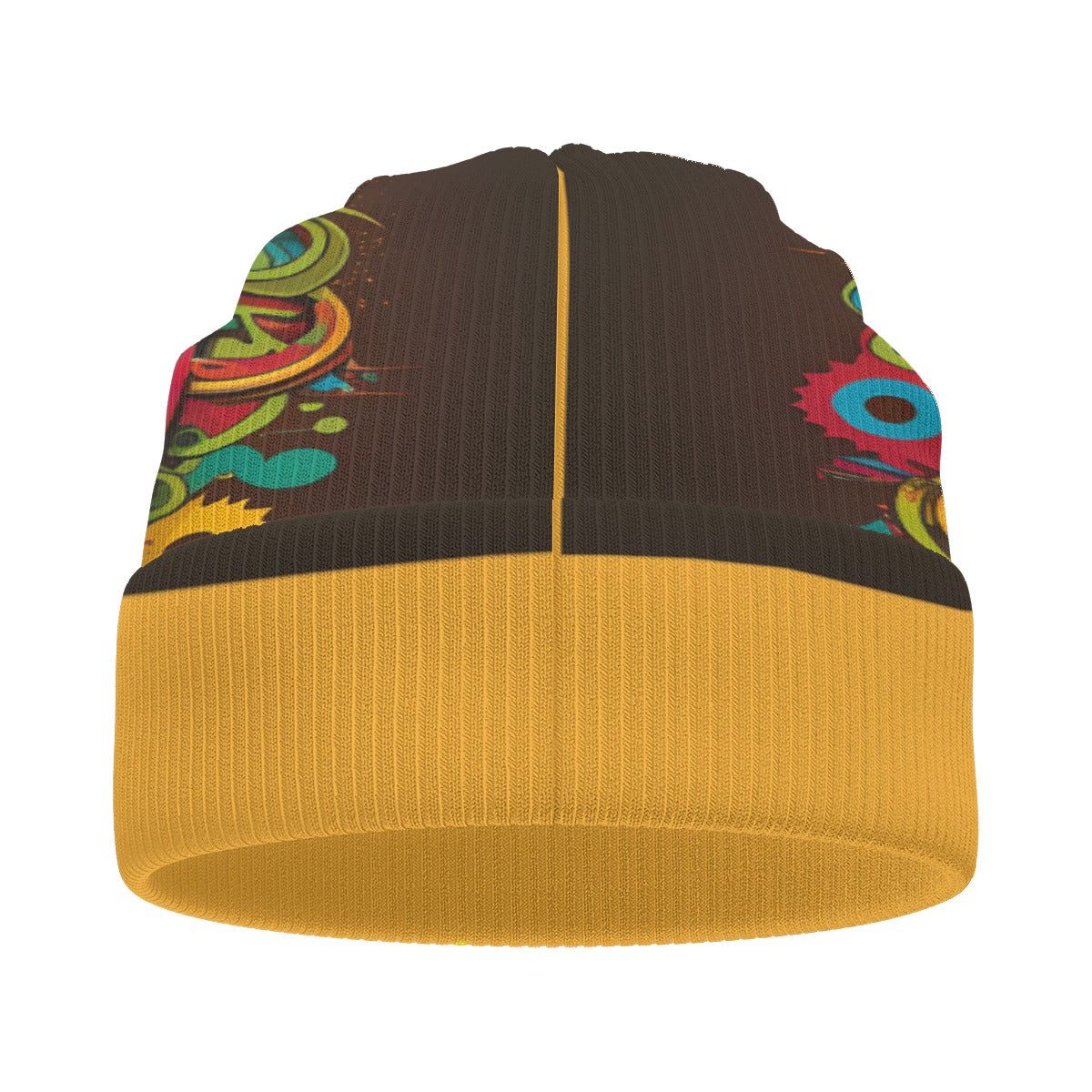 SwagNasty Smiley Face Orange Knitted Hat