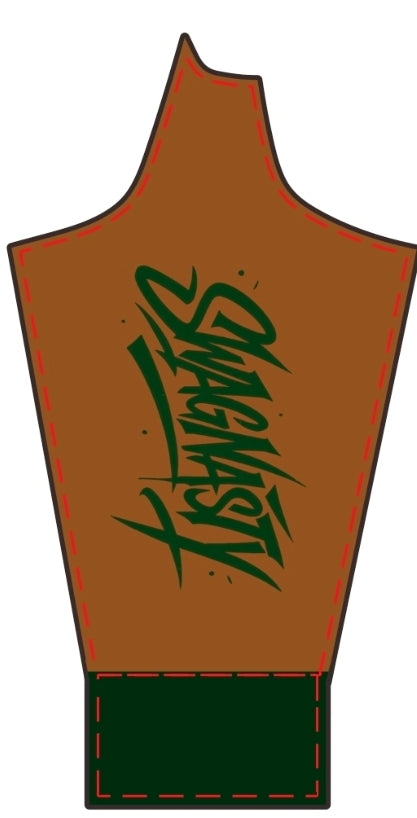 Koala Green And Brown Heavy Fleece Raglan Hoodie